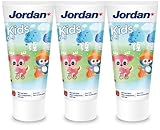 Jordan ® | Kinder-Zahnpasta | 0-5 Jahre | Milder fruchtiger Geschmack| 50ml x 3