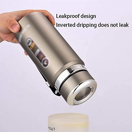 WGLL Café Thermal Carafe, Frasco Termo de vacío, Botella de Agua de Doble Pared de Acero Inoxidable Mantener Caliente y… - Imagen 5