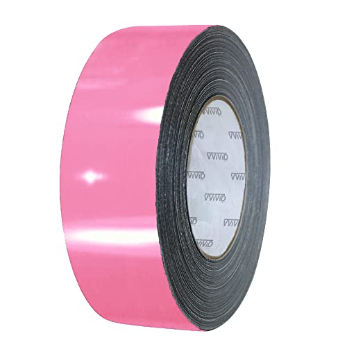 Image of VViViD Gloss Vinyl Detailing Wrap Tape 2 inch x 20ft DIY Roll (Gloss Pink)