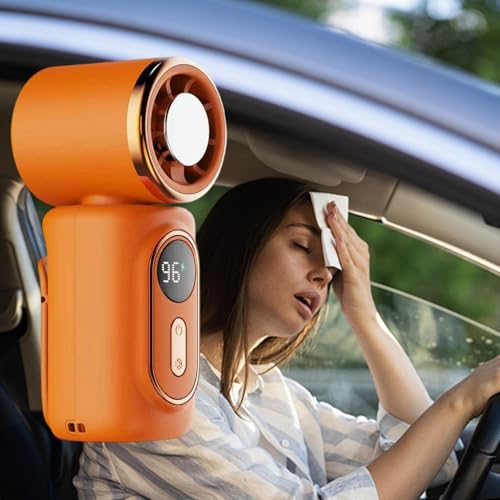 Ventilateur portable pliable avec chargement USB et rotation à 180 degrés