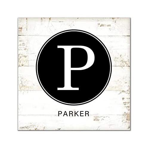 Lettres P en bois monogramme pour une décoration de salon chaleureuse
