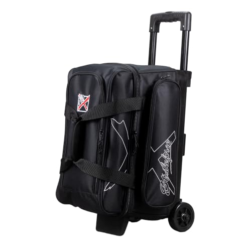 Strikeforce Hybrid Double Roller Bowling Bag (Black)