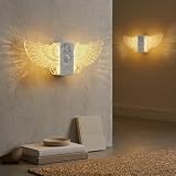 Hoofun 3 Modalità Luce Notturna Sensore Movimento, 2 PCS 3000k Aquile Luci LED Camera Bambini, 500mAh USB Ricaricabile Cucina, Installazione Magnetica, per lampada Notturna, Segnapasso Interno