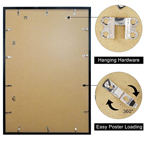 Graduationmall FF-PF1-2436-1 24X36 Poster Frame With Uv Protection Acrylic,Hanging Hardware thumb #4