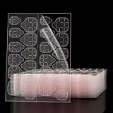 Laza Nail Adhesive Tabs, Ultrathin Breathable Fake Nail Glue Stickers, 720 Pcs 30 Sheets Super Stick