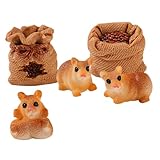 Adorable mini-rat : cette figurine de rat miniature est une excellente idée de cadeau pour les amoureux de la nature, comme présentoir de pendaison de crémaillère ou pour une fête entre amis. souris en résine