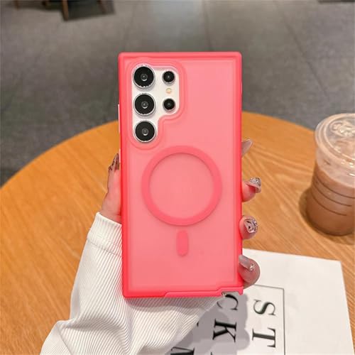 Coque transparente mate Samsung S24 Ultra rose pour protéger votre téléphone