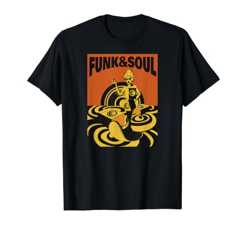 Funk & Soul Music – Old School Records Retro Jazz T-Shirt Graphique avec Valeur