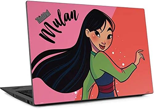 Skinit Decal Laptop Skin Compatible with Thinkpad X1 Carbon (6th Gen 2018) - Officially Licensed Disney Princess Mulan Art Design