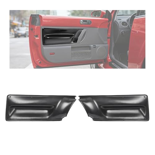 ALMULOO Driver&Passenger Side Door Panel Inserts Compatible with 2003-2010 Volkswagen Beetle(Only Fit for Beetle Convertibles) Plastic(ABS) Textured Black