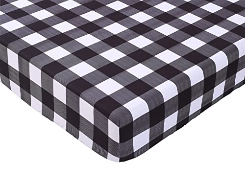Uomny Crib Sheet Set Red And Black Buffalo Plaid For Christmas Fitted Crib Sheets Baby Sheet Set For Standard Crib Mattresses Crib Mattress Sheets For Boys And Girls 2 Pack Toddler Sheet #TOP4