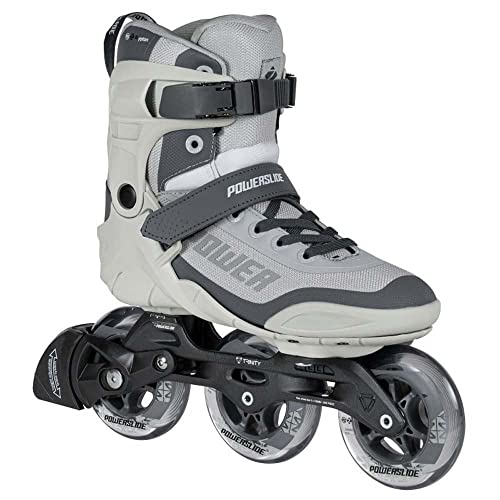 Powerslide Inline Skates Phuzion Krypton Grey 100, Unisex für Herren und Damen in Grau, 100mm/83A Rollen, ABEC 7 Pro Kugellager, Art. nr.: 901984 38