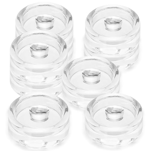 Nexboraque 9 Pack Glass Fermentation Weights, Clear, Cylindrical with Wide Mouth, 2.7 x 0.8 inches, Easy Grip, Food-Safe, Dishwasher Safe, Perfect for Mason Jars, Pickling, Kimchi, Sauerkraut