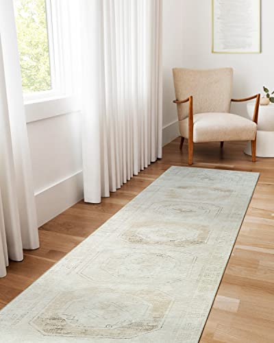 Muted Vintage Natural Rug, Shades Of Beige Boho Neutral Turkish Geometric Antique Inspired Area Rugs, Distressed Living Room Bedroom Nursery, 9' X 12 #TOP4