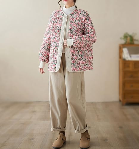 Veste en coton matelassé pour femmes UNeedVog en tissu isolant style casual - 6