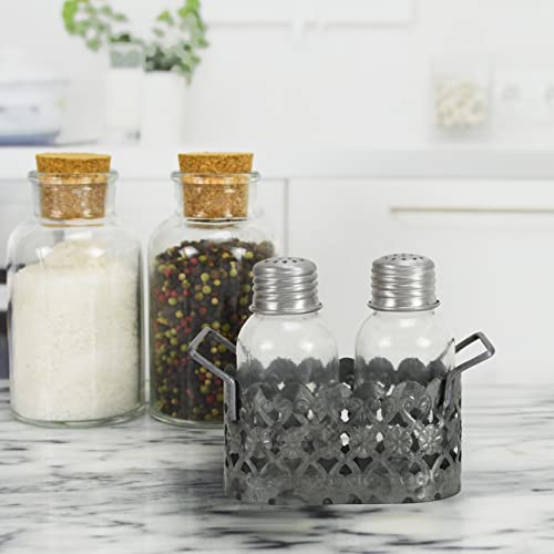 Galvanized Metal Cutout Salt And Pepper Shaker Set #TOP3