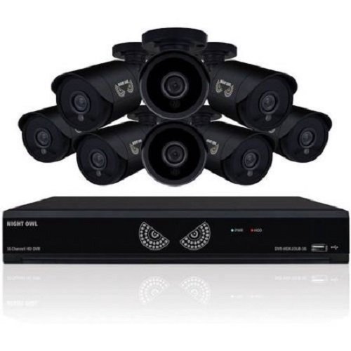 Night Owl 16 Channel 1080 Lite HD High Definition Analog Video Surveillance Security System, with 1 TB HDD, 8X 720p HD Wired Cameras