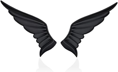 1 par de calcomanías de coche de ala de ángel, halcón, águila, emblema de coche, calcomanía de metal, insignia 3D, calcomanías para automóvil,
