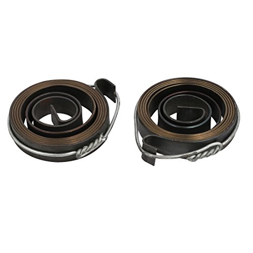 Aexit 2pcs 8mm quality Parts Width Two Hooks Drill Press Quill Feed Return Coil Spring Assembly Model:93as38qo699