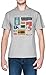 Guitarra Collage Blanca Hombre Camiseta Grey Men's T-Shirt tee