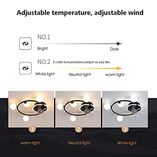 Ventilateurs de plafond silencieux à distance pour des nuits fraîches