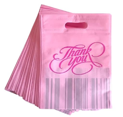 Turpuoise Blue Thank You Return Gift Bags (Pack of 50) All Functions return gift bags (Pink (Pack of 50))