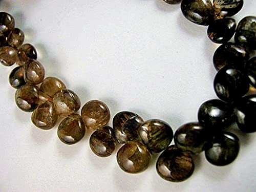 Andalousite pierre semi précieuse briolette cœur lisse pour création bijoux diy