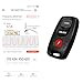 Keylessbest Replacement for 2004 2005 2006 2007 2008 Mazda 3 6 Key Fob Remote Control KPU41846 3 Buttons 313.8MHz