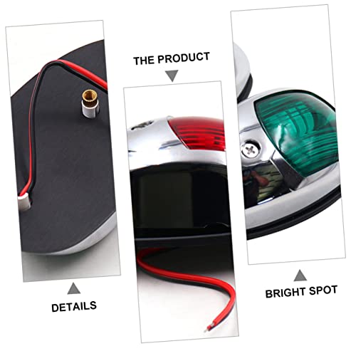 TOYANDONA 2Pcs LED Boat Navigation Lights Lights for Pontoon Fishing Boats Running Signal Lights for Bow Stern Safety High Visibility