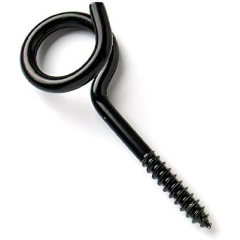 Merriway Black Bh04756 Japanned Pigtail Swing Hammock Hooks