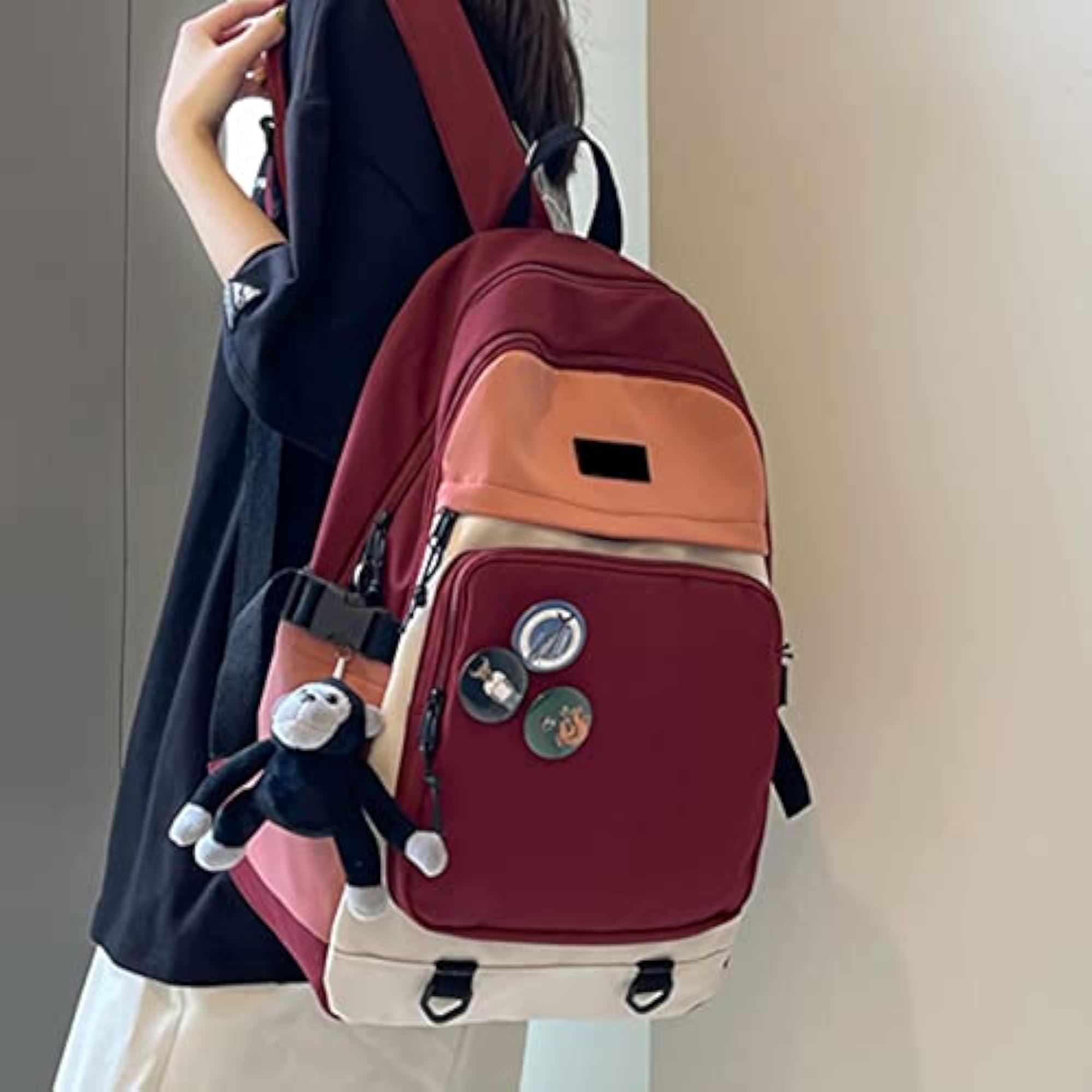Women's Large Capacity Waterproof Multi-pocket Backpack, Urban Travel