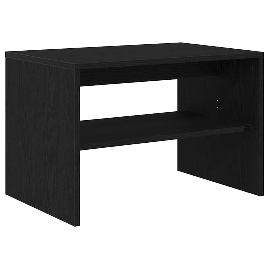 vidaXL TV-Schrank Schwarz Eichen-Optik 60x40x40 cm Holzwerkstoff, TV-Möbel, Fernsehtisch, Medienschrank, Fernsehschrank, TV-Konsole, TV-Bank, TV-Regal