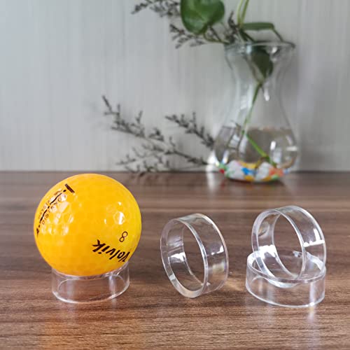 Sphere Stand, Clear Sphere Holder, (Upgraded Version, 48 Pcs) Display Stands For Baseball, Golf Ball, Softball, Tennis Ball, Marbles, Spheres, Collections. Includes 3 Sizes: Large, Medium, Small #TOP4