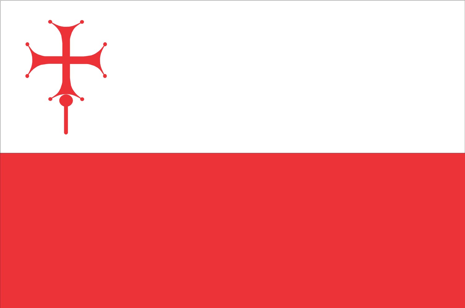 Drapeau Akhalgori Municipality grand format pavillon officiel de 150x90 cm