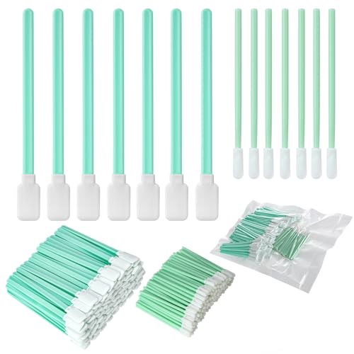 200 Stück Reinigungsstäbchen, Sterile Wattestäbchen, Mini Reinigung Stäbchen Lang Stäbchen Schwammpinsel Abfluss Sticks für eine Vielzahl von Geräten, die Gereinigt Werden Müssen und Kunst, Handwerk