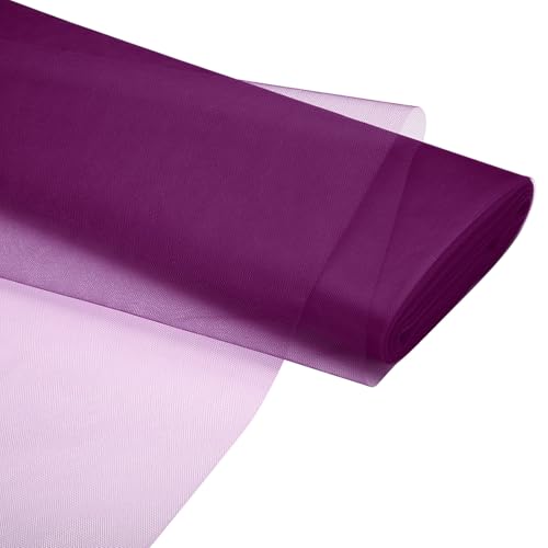 Rouleau de tissu tulle violet anti-effilochage pour jupe tutu et fêtes de mariage