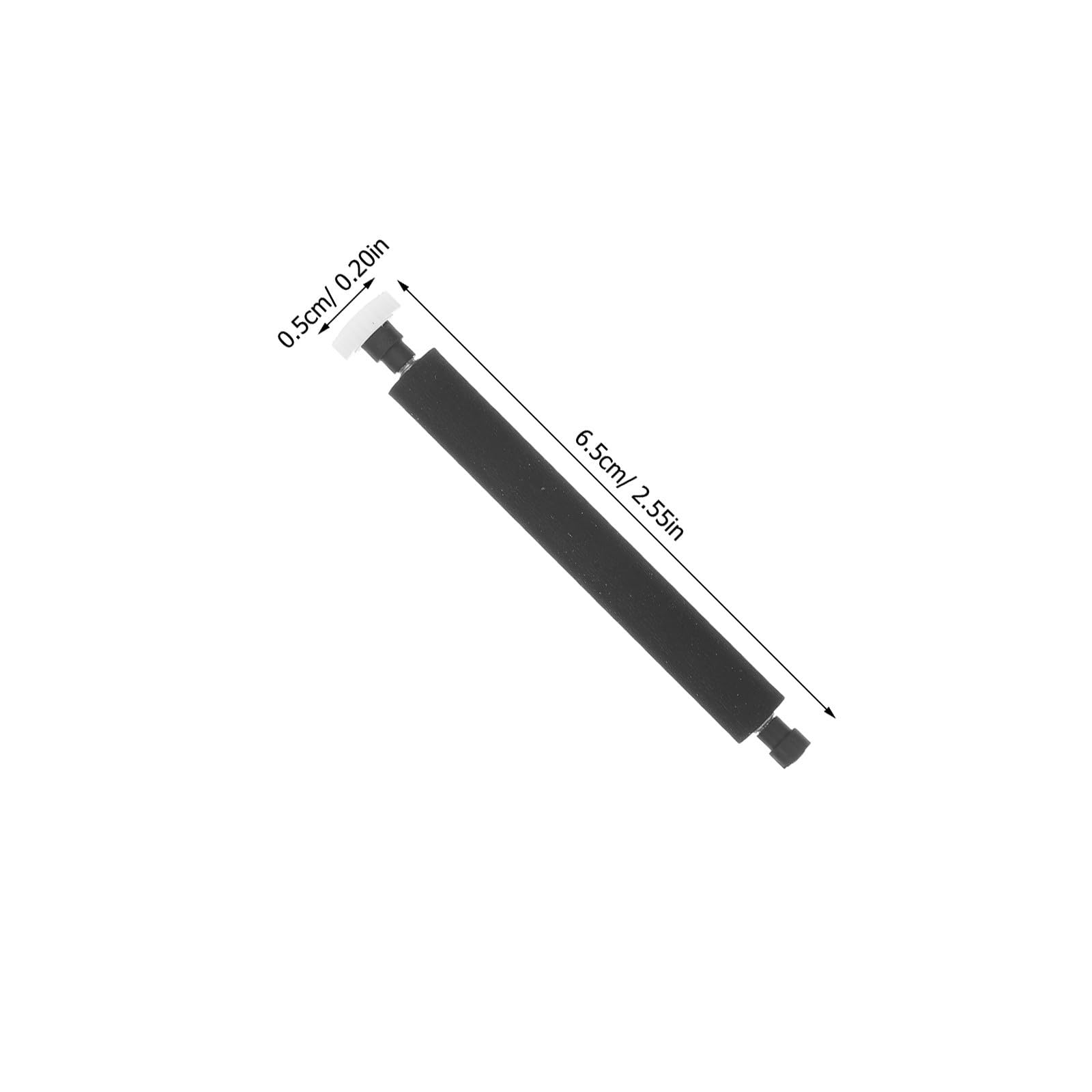 Tofficu Rodillo de Repuesto de plástico Negro para Impresora de códigos de Barras con función multipropósito, Ideal para entornos de Oficina y pequeños Negocios