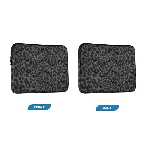 Funda para Laptop Estampado Leopardo Negro-Blanco 13-14'' miniatura 2