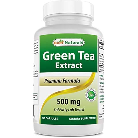 Best Naturals Green Tea Extract 500 mg Capsules Cover