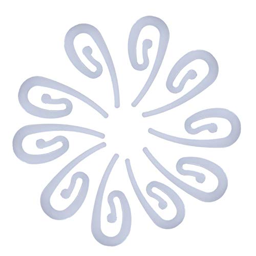 ODSPTER Kunststoff-Vorhanghaken für Fenstervorhang, Türvorhang, 100 Stück Gardinenringe Haken für Gardinen und Jalousien-Zubehör (weiß)