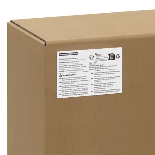 Frankberg 4X Universal Mud Flaps Fender Mud Guard Front Rear Compatible with Cabriolet MPV Pickup Saloon Estate SUV Hatchback Coupe Lorries Black 390 * 298mm - Image 11