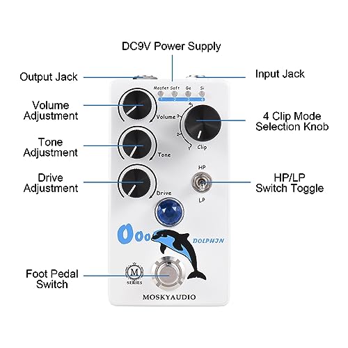 Jemora Distortion/Overdrive Guitare Pédale d’effet 4 Commutateur de Mode Volume/Tone/Contrôles d’Entraînement Compact Portable Digital Overdrive Guitare Effecteur Processeur d’effet pour Guitare - Les Beatles, Paul McCartney, John Lennon, RIngo Starr, George Harrison Jemora Distortion/Overdrive Guitare Pédale d'effet 4 Commutateur de Mode Volume/Tone/Contrôles d'Entraînement Compact Portable Digital Overdrive Guitare Effecteur Processeur d'effet pour Guitare – Image 6