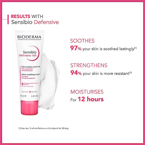 Bioderma Sensibio Defensive Rich, Soothing, Nourishing & Protective Face Cream for Sensitive & Dry Skin - Image 2