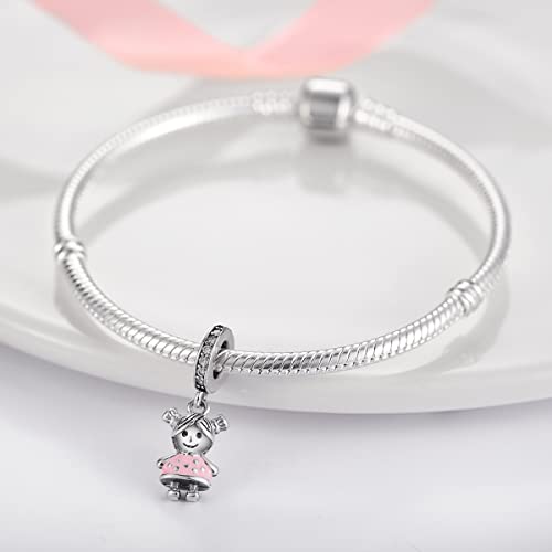 XinYouZhi Bracelet Beads S925 Sterling Silver Charms with Cubic Zirconia Jewelry Birthday Valentines Day Choice for Women3