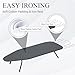 ZOES HOMEWARE Metal Mesh Panel Tabletop Ironing Board | Foldable Iron Board | Heavy Duty Small Iron Board with Heat Resistant Cover and 100% Cotton 8mm Thicken Pad | 31.5