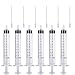 Lot de 6 seringues distributrices de 10 ml avec 6 aiguilles distributrices de 16 g pour loisirs créatifs, peinture acrylique, flacon d'huile, travaux manuels, loisirs créatifs