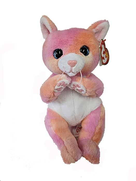 Ty Kot Beanie Bellies Lillibelle Maskotka, Różowy, 15 cm