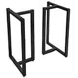 Construction en métal robuste : ce lot de deux pieds de table robuste est fabriqué à partir de tubes en acier épais durable et recouverts d'une peinture résistante aux rayures à haute température, assurant une performance durable pour un usage quotidien.