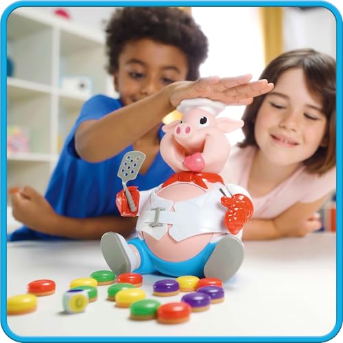 Goliath Schweine Schwarte - Lustiges Kinder-Brettspiel ab 4 Jahren, Füttere den Schweinchen und vermeide das Bauchplatzen, Gesellschaftsspiele für 2-6 Spieler, Spaß mit Freunden und Familie