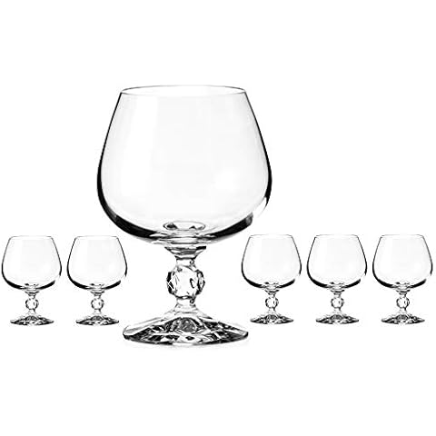 DIAMANTE Claudia Vintage Style Brandy Glasses Cover